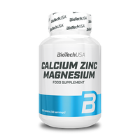 BioTechUSA Calcium Zinc Magnesium Mineralienkomplex mit Kalzium, Magnesium, Phosphor und Zink.