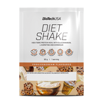 BioTechUSA Diet Shake ballaststoffreiches Eiweißgetränkepulver mit niedrigem Fettgehalt, mit Super-Lebensmitteln, frei von Palmöl.