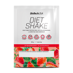BioTechUSA Diet Shake ballaststoffreiches Eiweißgetränkepulver mit niedrigem Fettgehalt, mit Super-Lebensmitteln, frei von Palmöl.