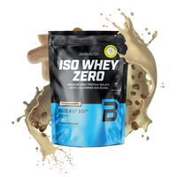 BioTechUSA Iso Whey Zero laktosereduzierte  Molkenprotein-Isolat-haltiges Getränkepulver, gluten- und zuckerfrei, mit fantastischen Geschmacksrichtungen. Sein Proteingehalt unterstützt den Muskelaufbau.