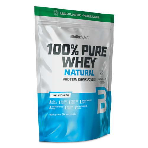 100% Pure Whey Natural Molkenprotein-Konzentrat Getränkepulver - 400 g