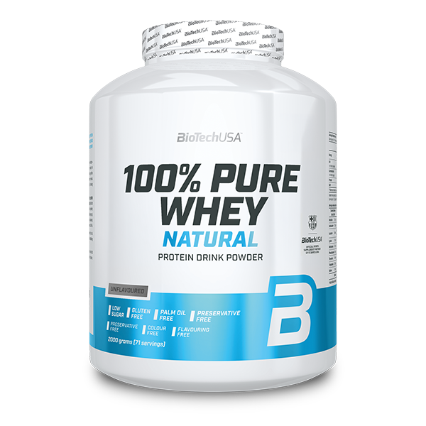 100% Pure Whey Natural Molkenprotein-Konzentrat Getränkepulver - 2000 g