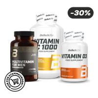 Vitamin C1000 + Vitamin D3 + Multivitamin For Men from organic sources