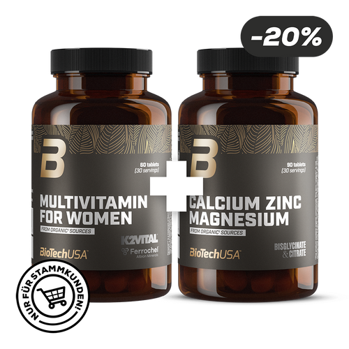 Multivitamin For Women + Calcium Zinc Magnesium from organic sources