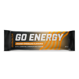 ENERGIE-RIEGEL MIT L-CARNITIN, CHROM, VITAMINEN UND FRUCHTGELEE.