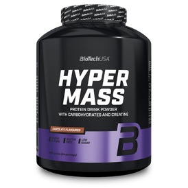 Hyper Mass ist eine Weight Gainer der Extraklasse! Dieser Massezuwachs-Drink enthält mit Kohlenhydraten, Proteinen und Kreatin alles, was man zum Muskelaufbau und für ein kraftvolles Training braucht.