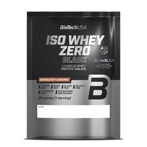Iso Whey Zero Black Getränkepulver auf Basis von Molkeproteinisolat - 30 g