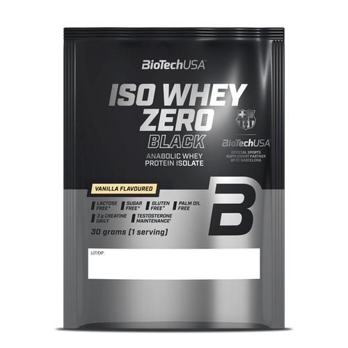 Iso Whey Zero Black Getränkepulver auf Basis von Molkeproteinisolat - 30 g