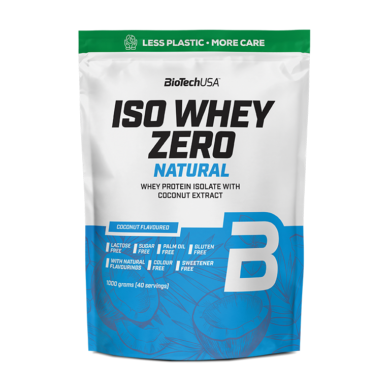 Iso Whey Zero Natural Getränkepulver auf Basis von Molkeproteinisolat - 1000 g