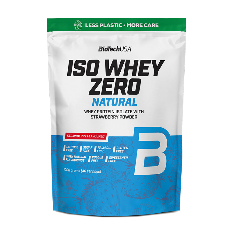 Iso Whey Zero Natural Getränkepulver auf Basis von Molkeproteinisolat - 1000 g