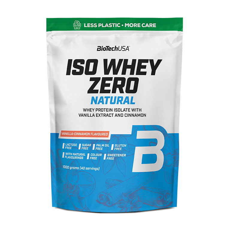 Iso Whey Zero Natural Getränkepulver auf Basis von Molkeproteinisolat - 1000 g