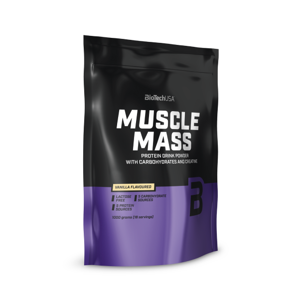 Muscle Mass kohlenhydrat- und eiweißhaltiges Getränkepulver - 1000 g