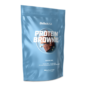 BioTechUSA Protein Brownie Basispulver mit Kollagen, Molkenproteinen und Süßungsmittel, gluten- und palmölfrei.