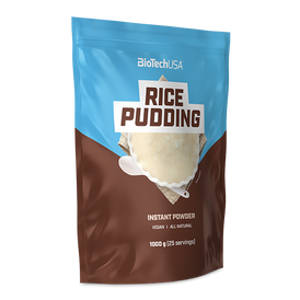 BioTechUSA Rice Pudding – Veganes, zucker- und glutenfreies, fettarmes Instant-Milchreispulver ohne Geschmack, das ohne Kochen zubereitet werden kann. 