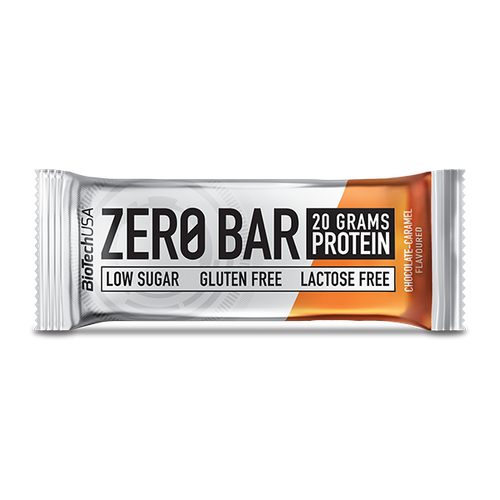 Zero Bar ist ein Proteinriegel mit hohem Proteingehalt und ohne Aspartam. Der Riegel ist laktose- und glutenfrei und enthält natürliche Süßungsmittel.