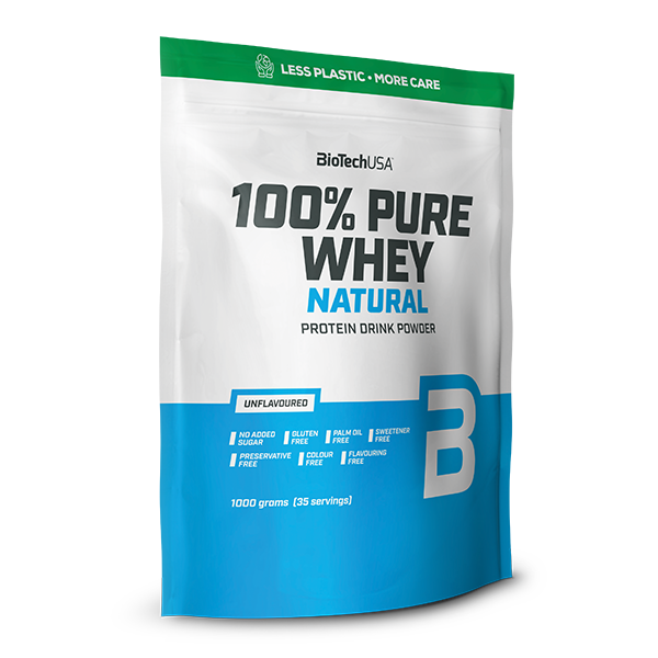 100% Pure Whey Natural Molkenprotein-Konzentrat Getränkepulver - 1000 g