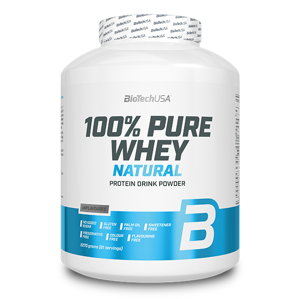 100% Pure Whey Natural Molkenprotein-Konzentrat Getränkepulver - 2270 g